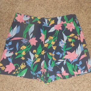 J. Crew Navy Blue Tropical Shorts 8